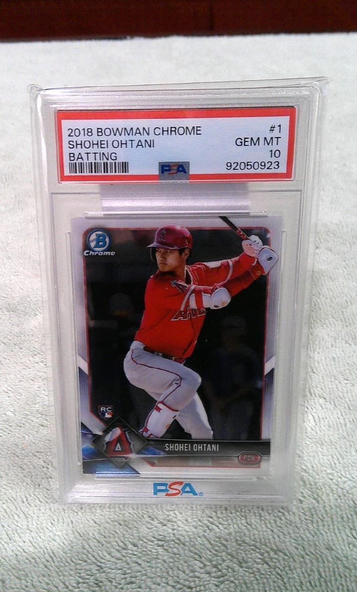 2018 Bowman Chrome Shohei Ohtani Batting RC #1 PSA 10 Angels Baseball