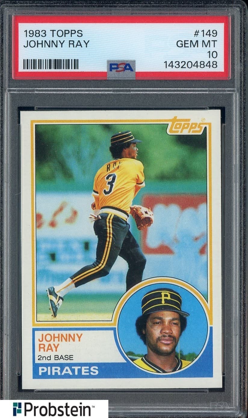 1983 Topps #149 Johnny Ray Pittsburgh Pirates PSA 10 GEM MINT