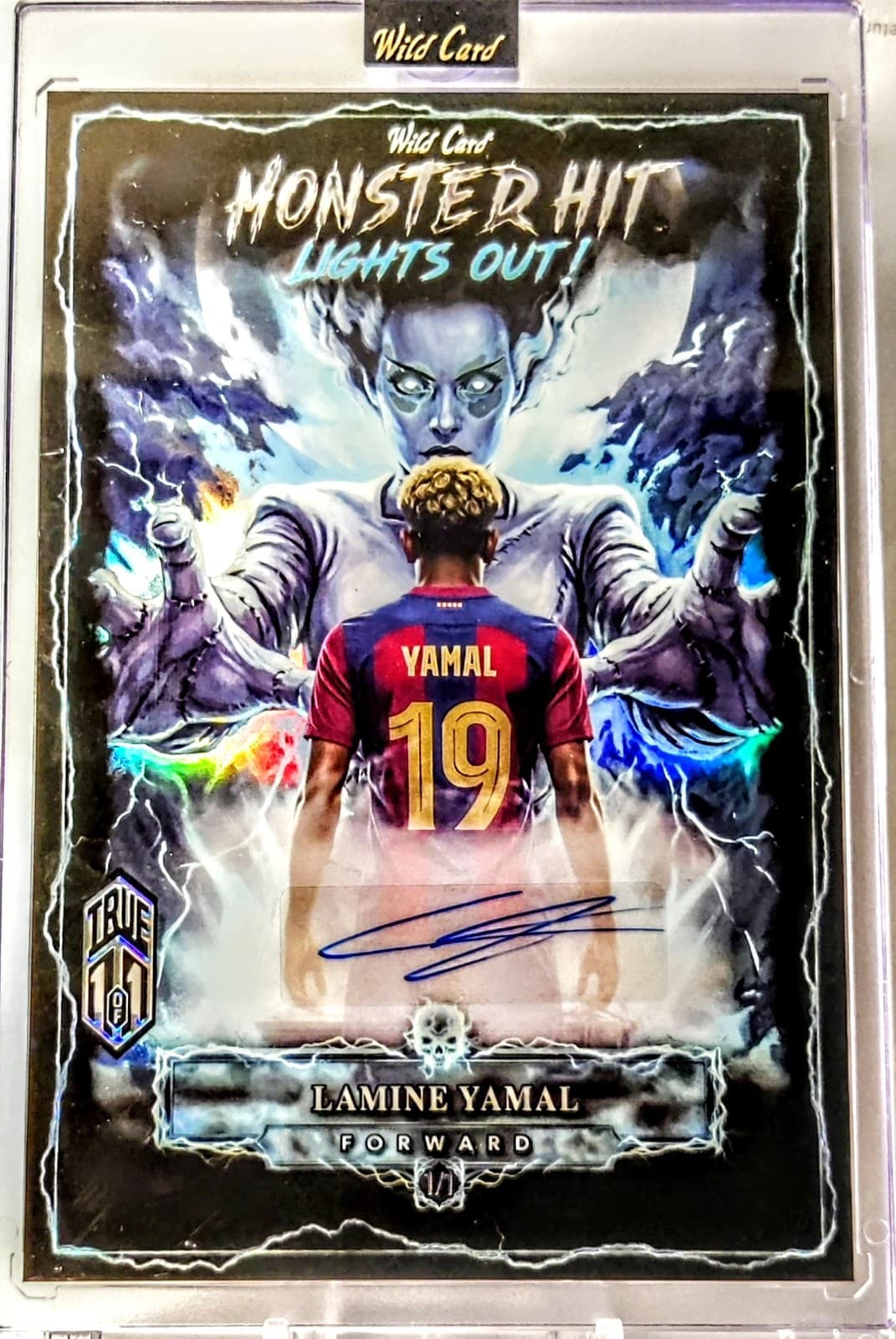 2026 Wild Card Monster Hit Lights Out - Lamine Yamal - Bride True 1/1 Auto