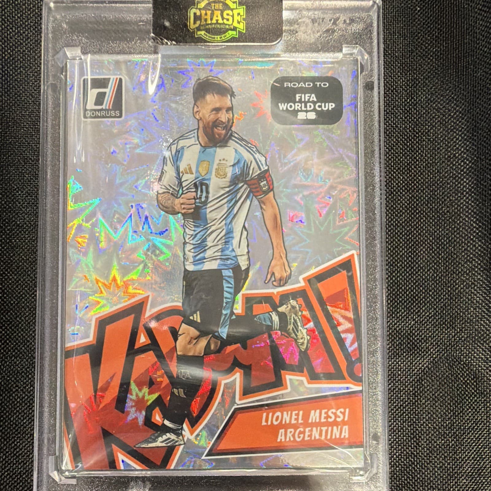 Panini Donruss 2025-26 Road to FIFA World Cup Kaboom! #1 Lionel Messi Argentina