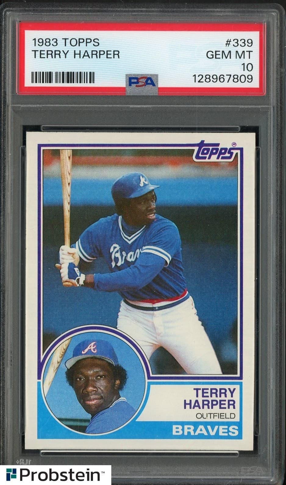 1983 Topps #339 Terry Harper Atlanta Braves PSA 10 GEM MINT