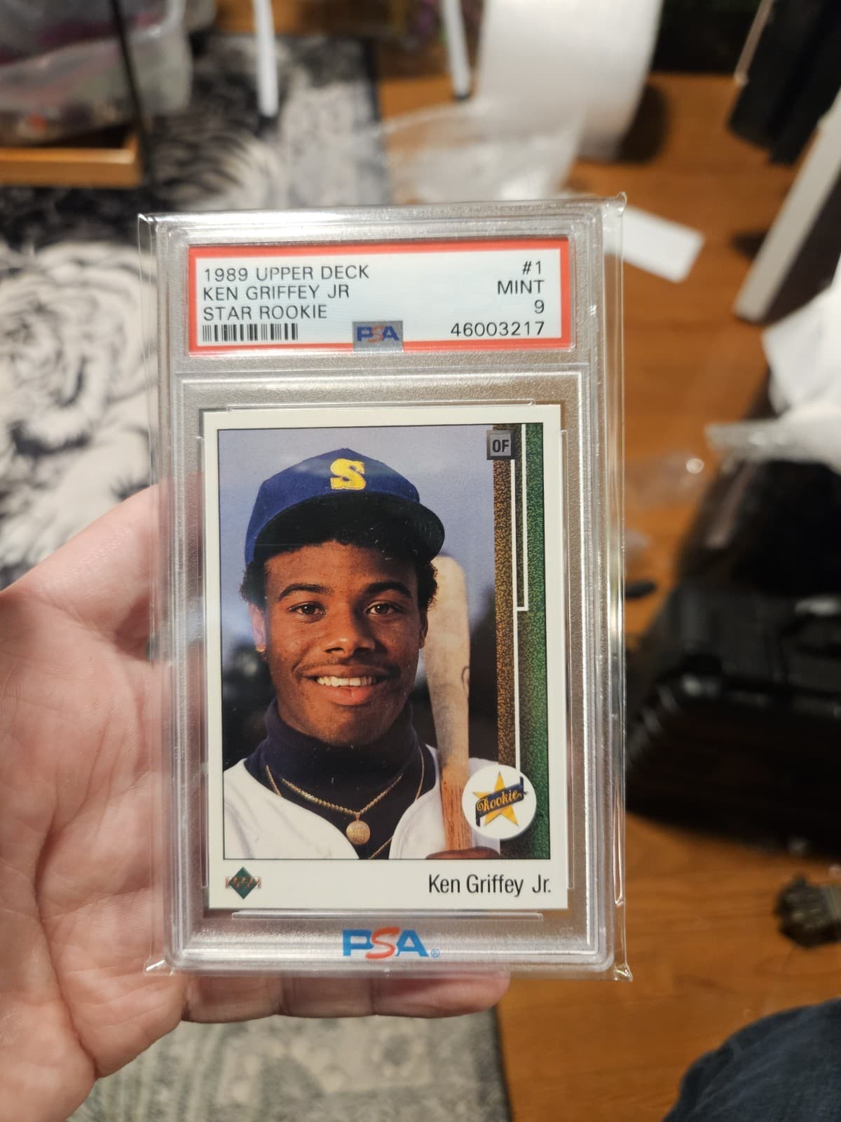 1989 UPPER DECK STAR ROOKIE #1 KEN GRIFFEY JR. ROOKIE RC PSA 9