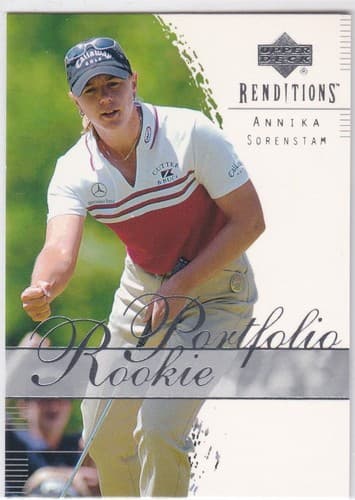 ANNIKA SORENSTAM ROOKIE Portfolio Upper Deck Renditions LPGA Golf Card Ms. 59