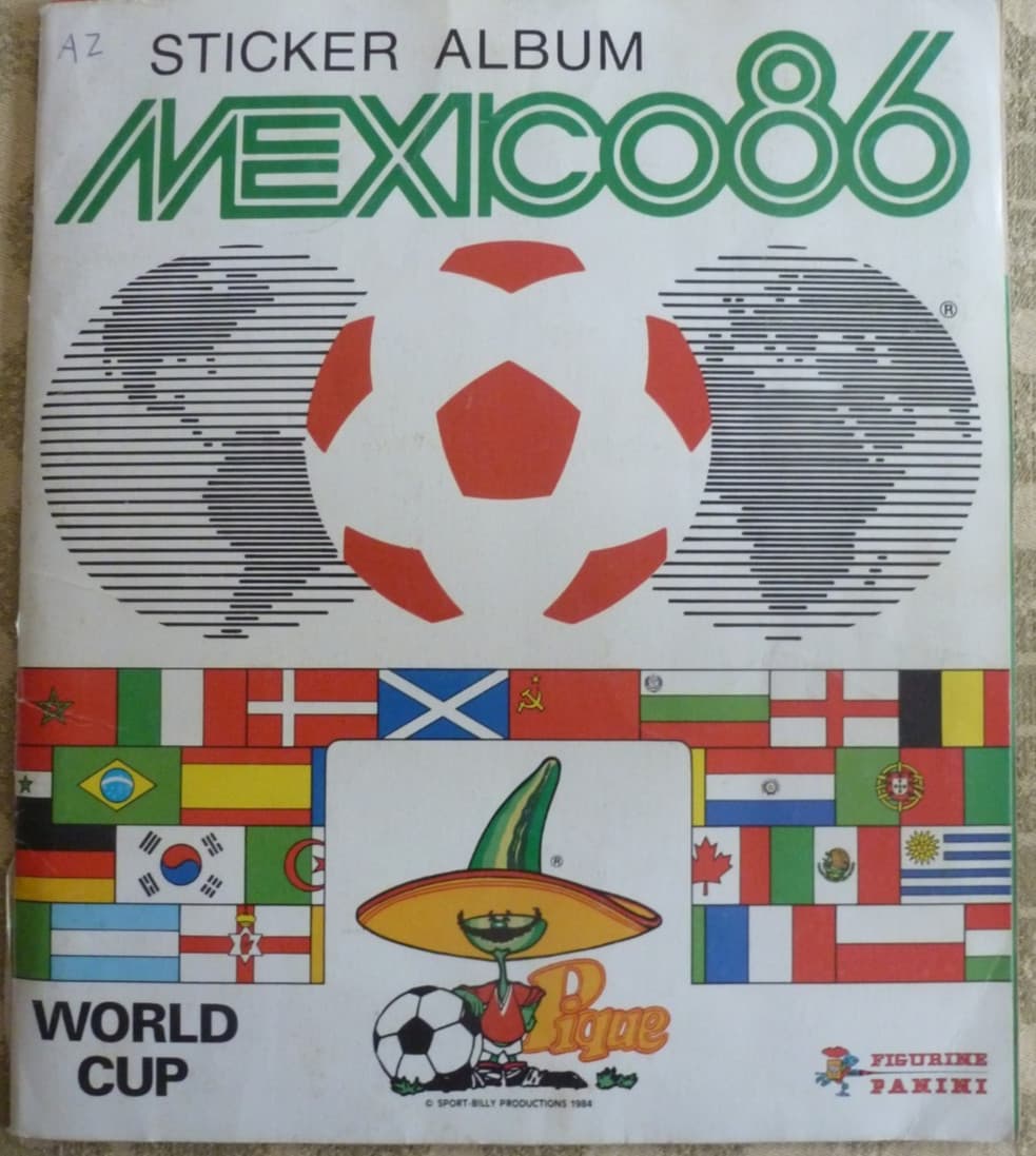 "PANINI" 1986 WORLD CUP MEXICO 86" ALBUM NOT COMPLETE IN GOOD  CONDITION