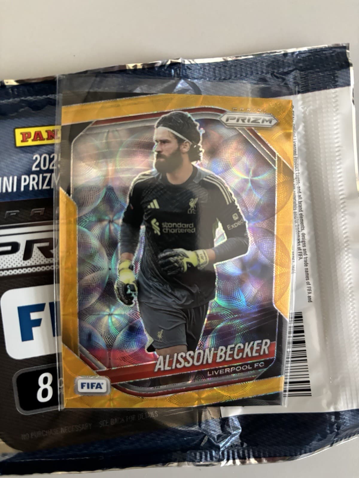 2025 Prizm FIFA Choice Alisson Becker Gold Choice /10