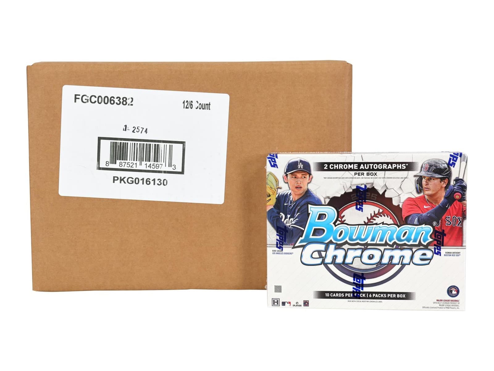 2025 Bowman Chrome Baseball Hobby 12-Box Case