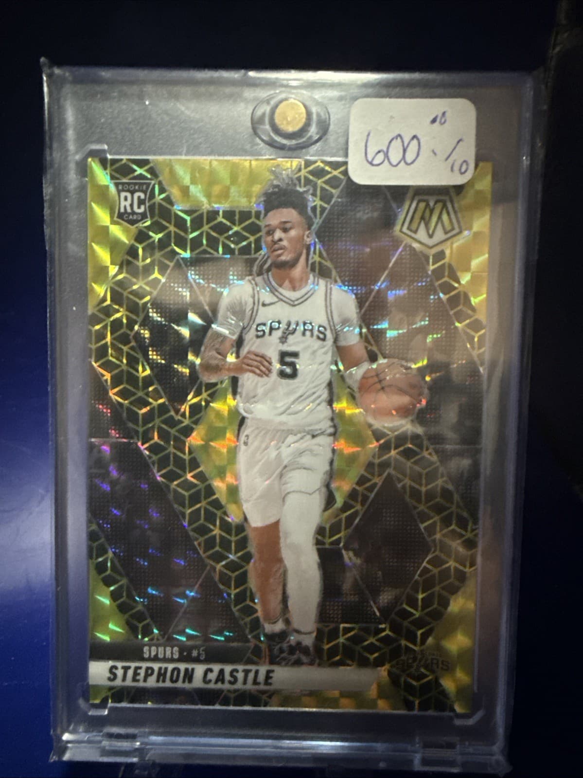2024-25 Panini Mosaic Stephon Castle RC Gold Fotl /10 Spurs #11457 EK