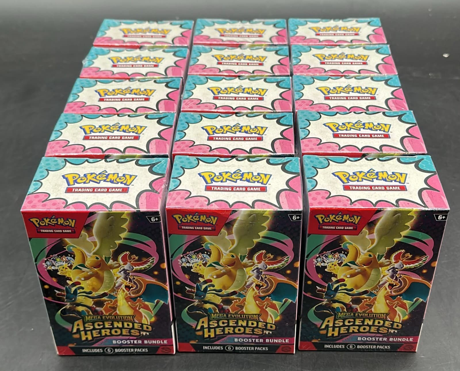 Lot of (15) Pokemon TCG Ascended Heroes Booster Bundles SEALED ME02.5