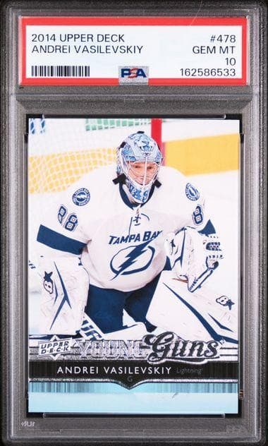 2014 Upper Deck Andrei Vasilevskiy Young Guns #478 PSA 10