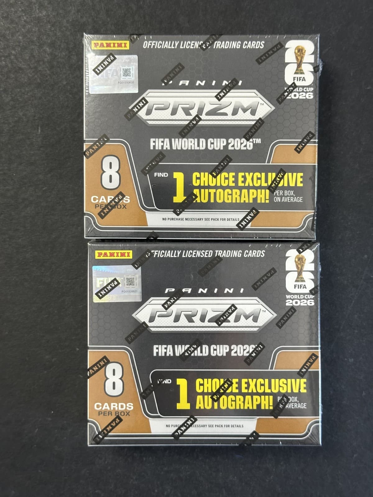 LOT of (2) 2026 Panini Prizm FIFA World Cup Soccer Choice Boxes Factory Sealed