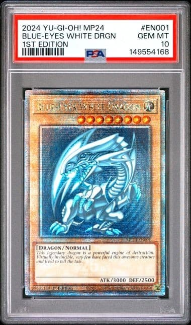 Yu-Gi-Oh! Blue-Eyes White Drgn 2024 Mp24 #En001 1st Edition Psa 10