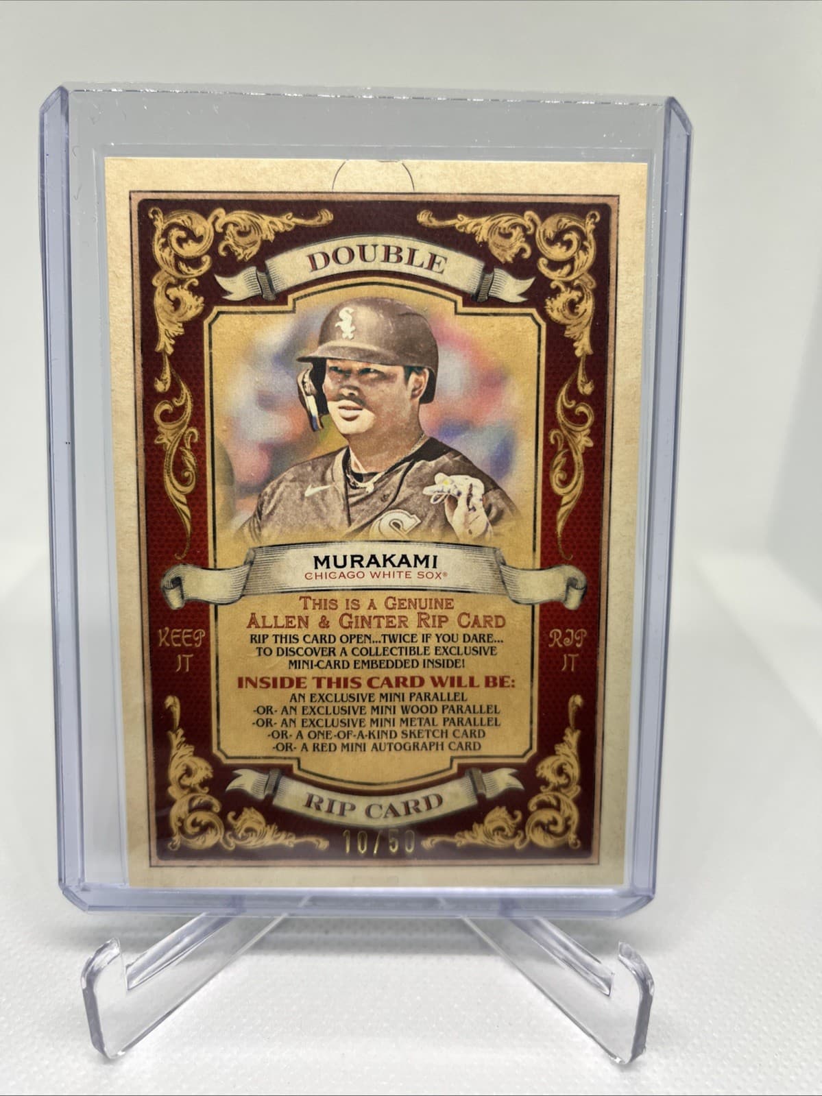 2026 Topps Allen & Ginter Murakami/Montgomery DOUBLE RIP /50 Not Ripped