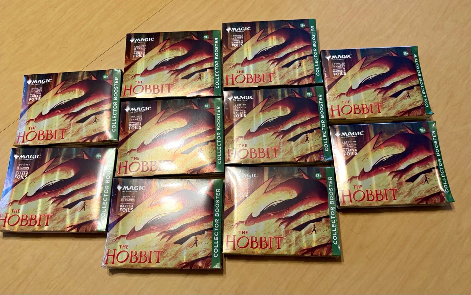 Magic: The Gathering The Hobbit Collector Booster Pack Lot 10 packs total