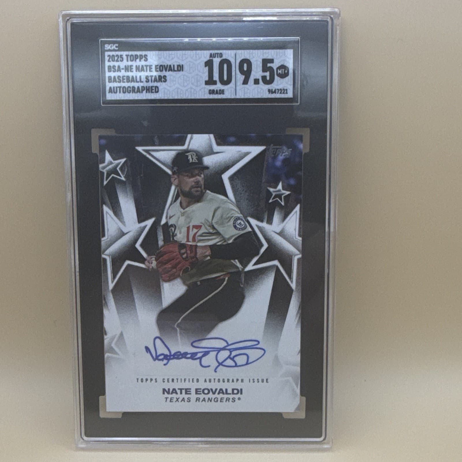 2025 Topps Series 1 Baseball Stars Autographs Nathan Eovaldi BSA-NE Auto SGC 9.5