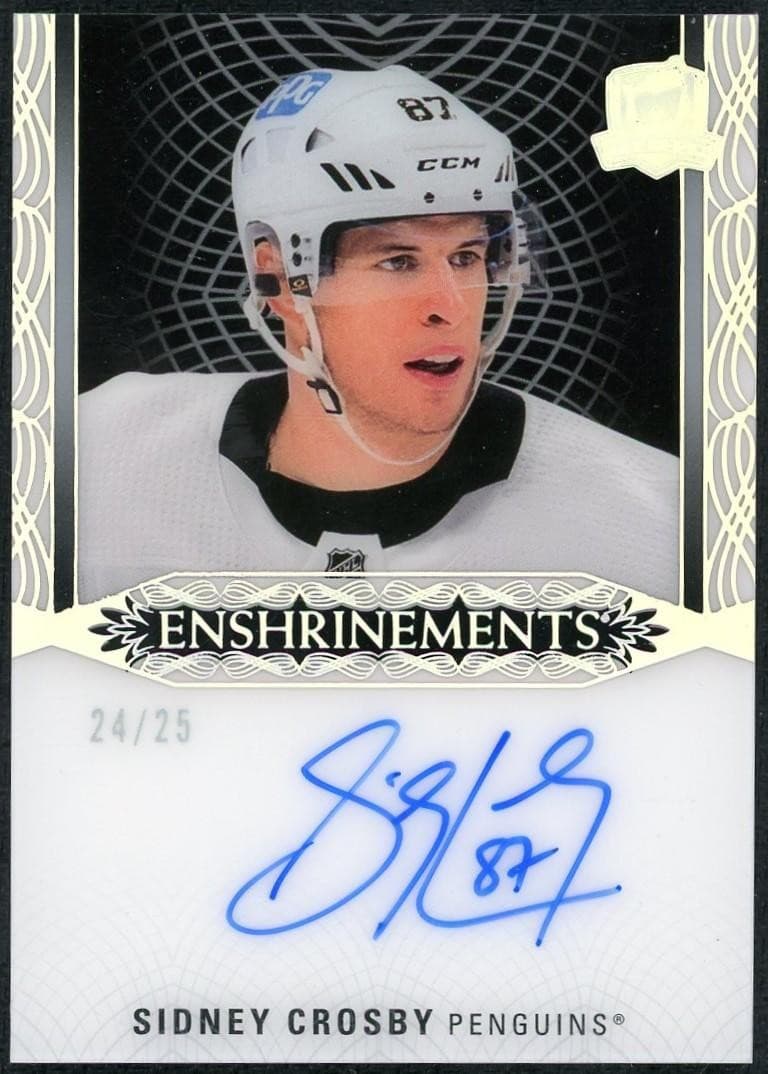 2022-23 Upper Deck The Cup Sidney Crosby Enshrinements Auto /25