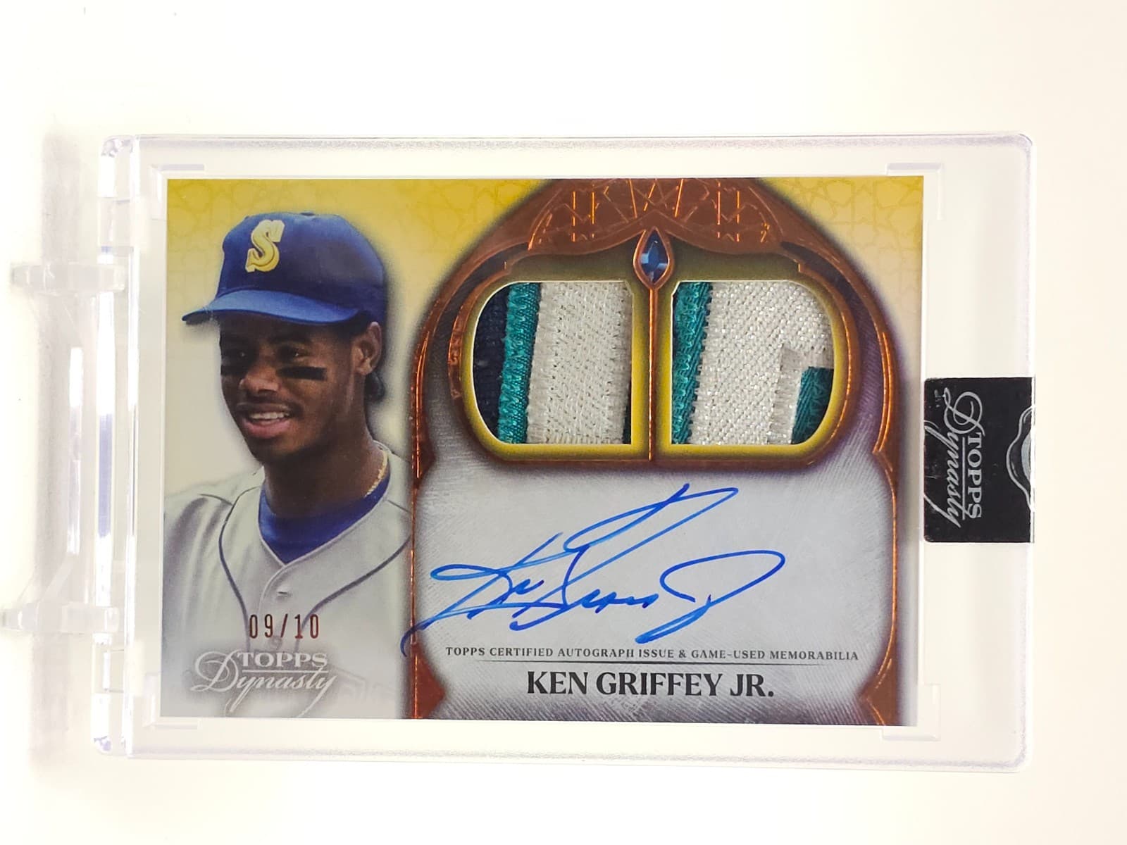 KEN GRIFFEY JR 2025 TOPPS DYNASTY DUAL PATCH AUTO /10 #ADR-KG Q7372