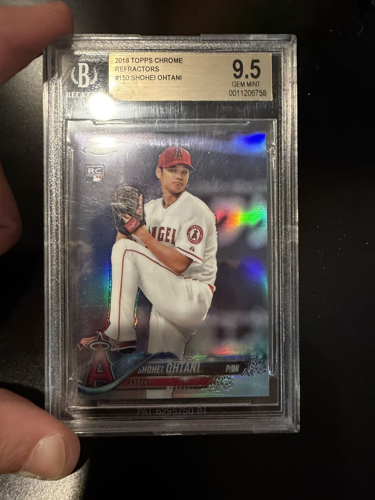 Ohtani 2018 Topps Chrome Refractor RC 150 BGS 9.5 Angels 🔥