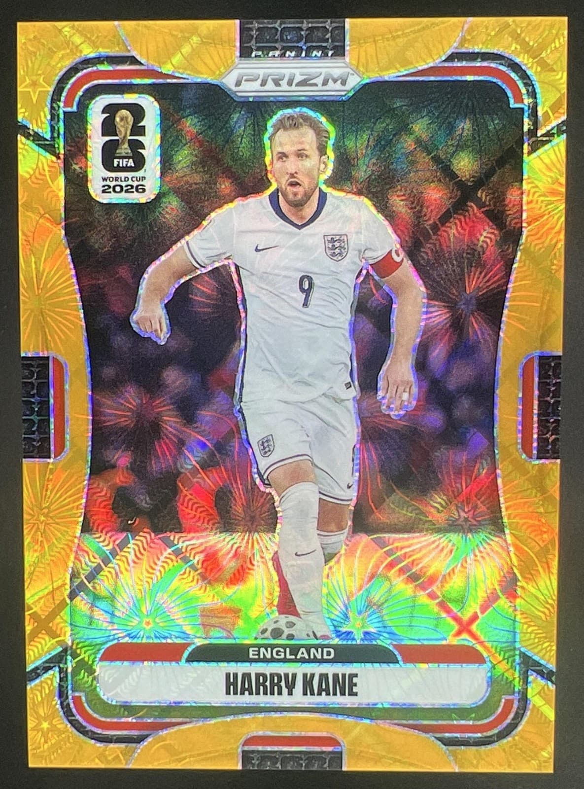 2026 Panini Prizm World Cup Harry Kane Gold Celestial Lattice #/10 England