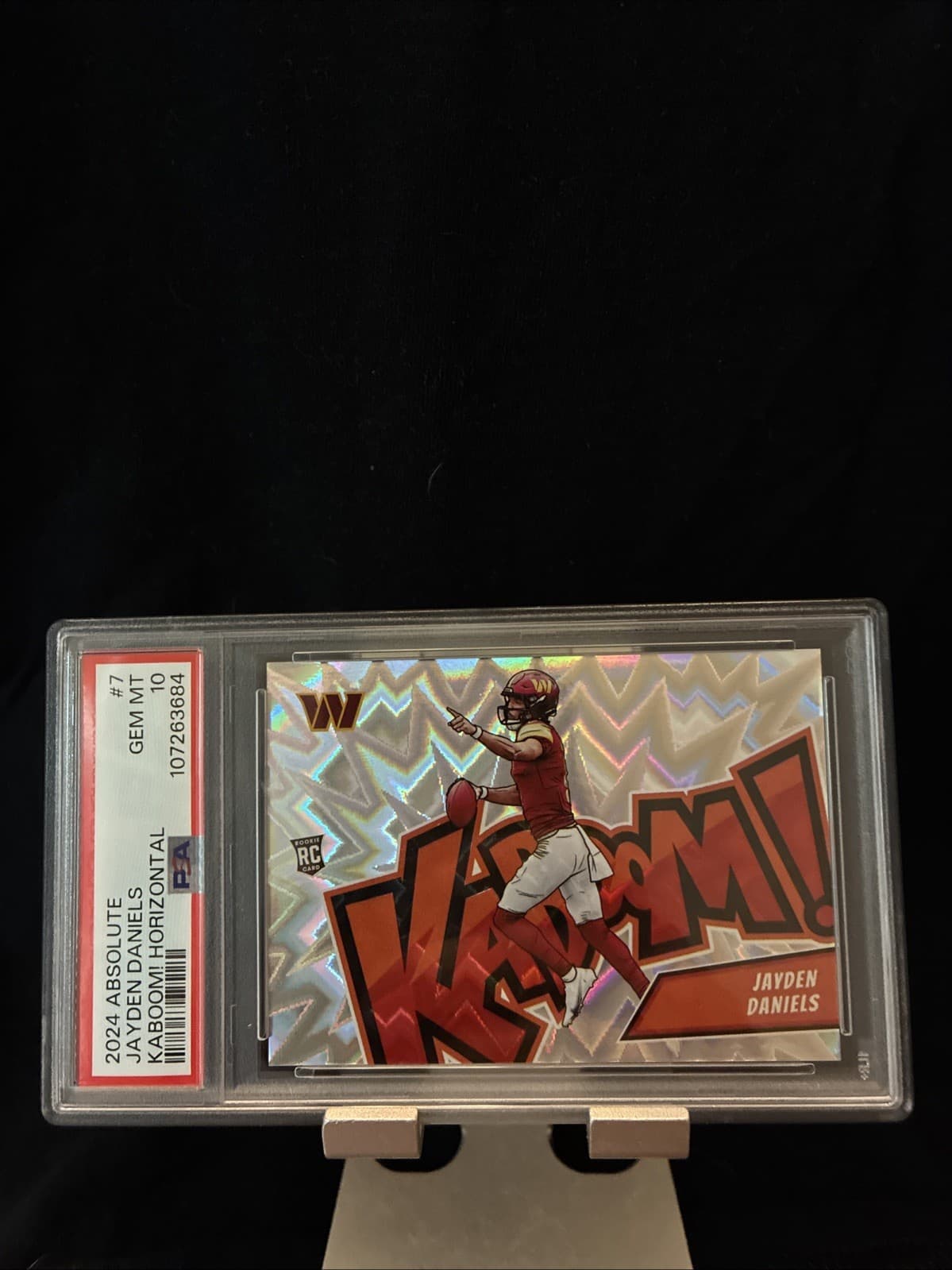 2024 Panini Absolute - Kaboom! Horizontal Jayden Daniels #7 (RC)