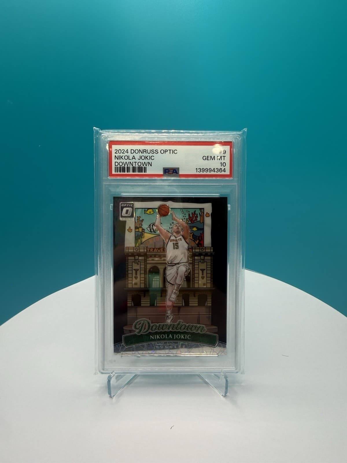 2024 Donruss Optic Nikola Jokic Downtown PSA 10
