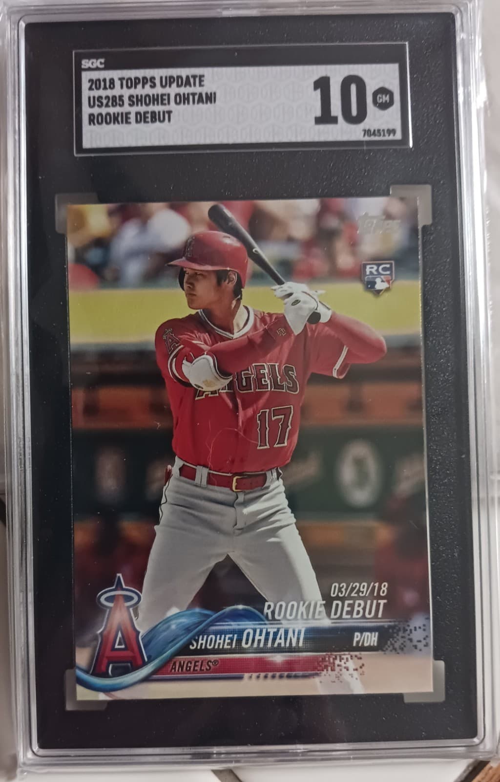 2018 Topps Update Series - Rookie Debut Shohei Ohtani #US285 (RC) SGC 10