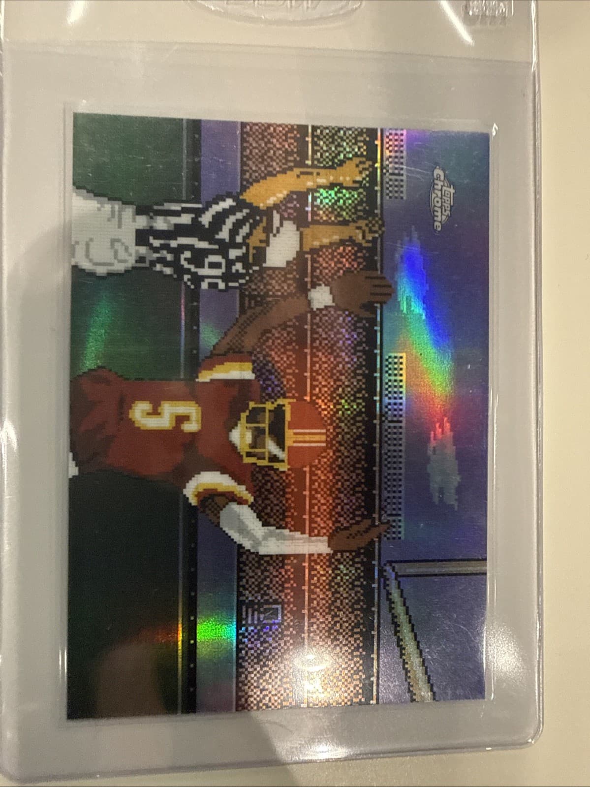 2025 Topps Chrome Football Jayden Daniels Tecmo Super Bowl Case Hit