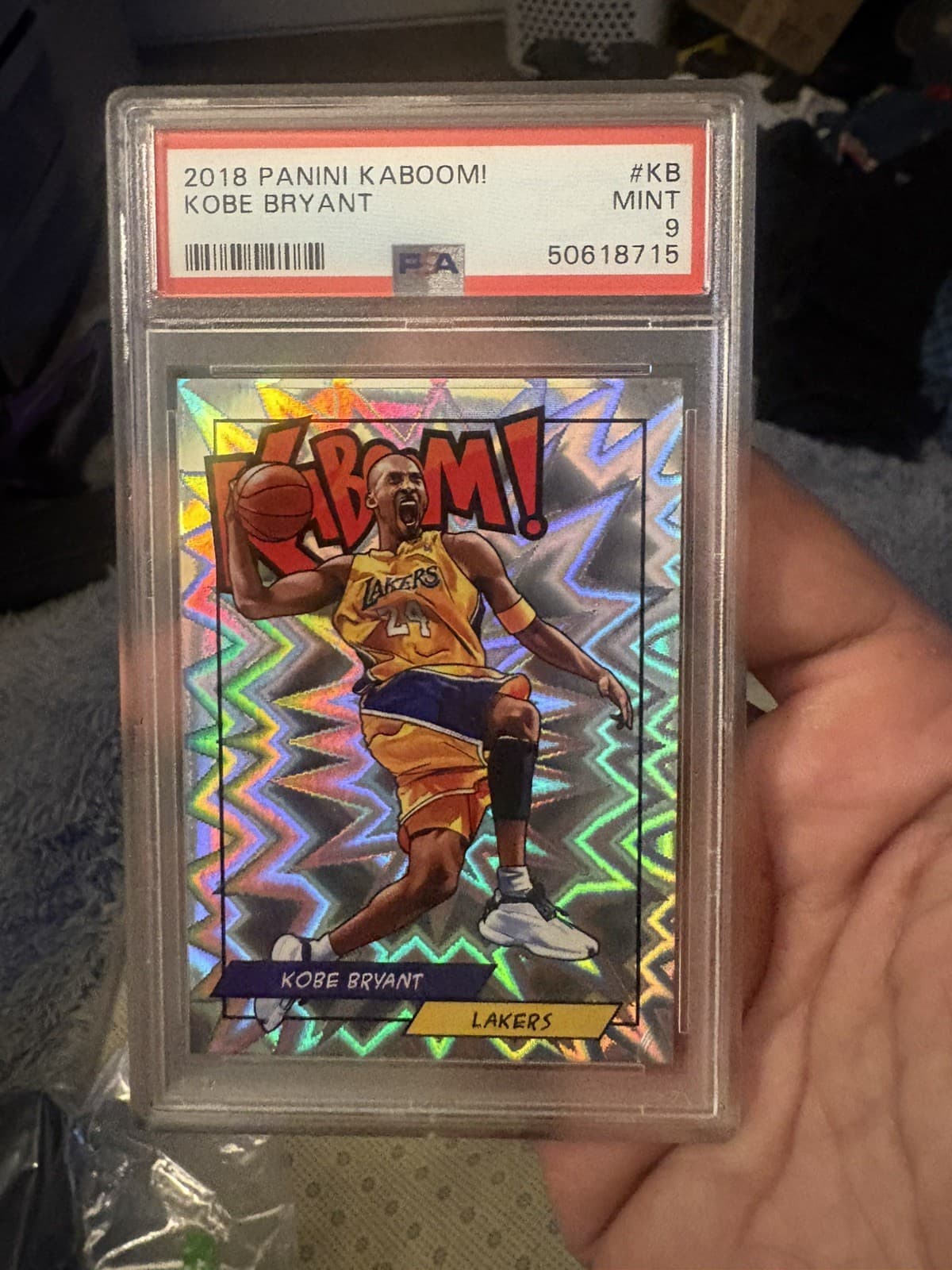 2018 Panini Kaboom! Kobe Bryant PSA 9 #K-KB Lakers Basketball Card rare 