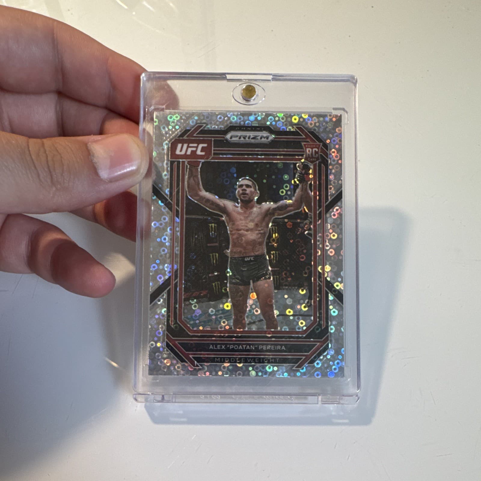 Panini 2023 Prizm UFC Alex Pereira #111 Rookie Prizm Parallel MMA Card