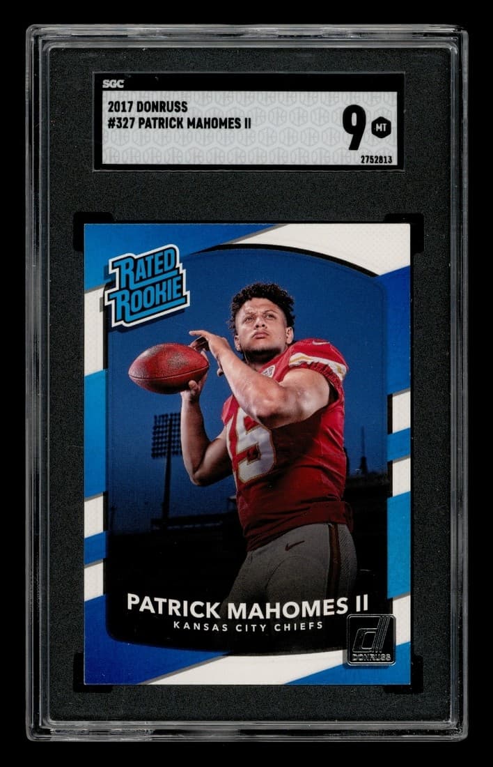 2017 Donruss: #327 Patrick Mahomes II SGC 9 MINT