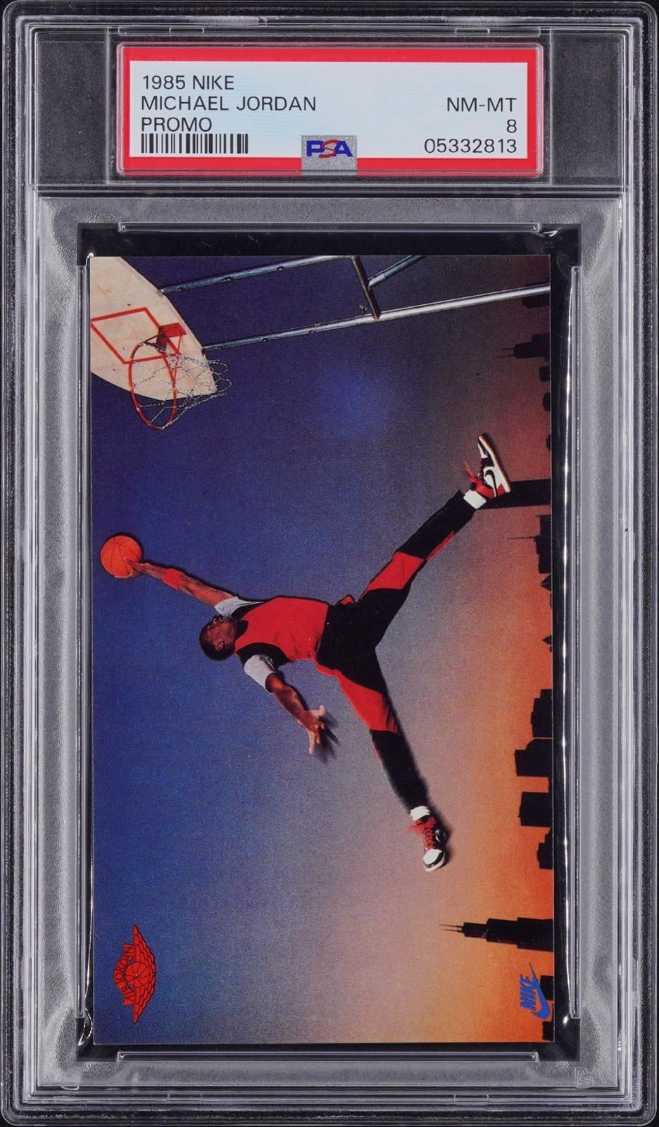 1985 Nike Air Jordan Promo - Michael Jordan (RC) Chicago Bulls PSA 8 NM-MT