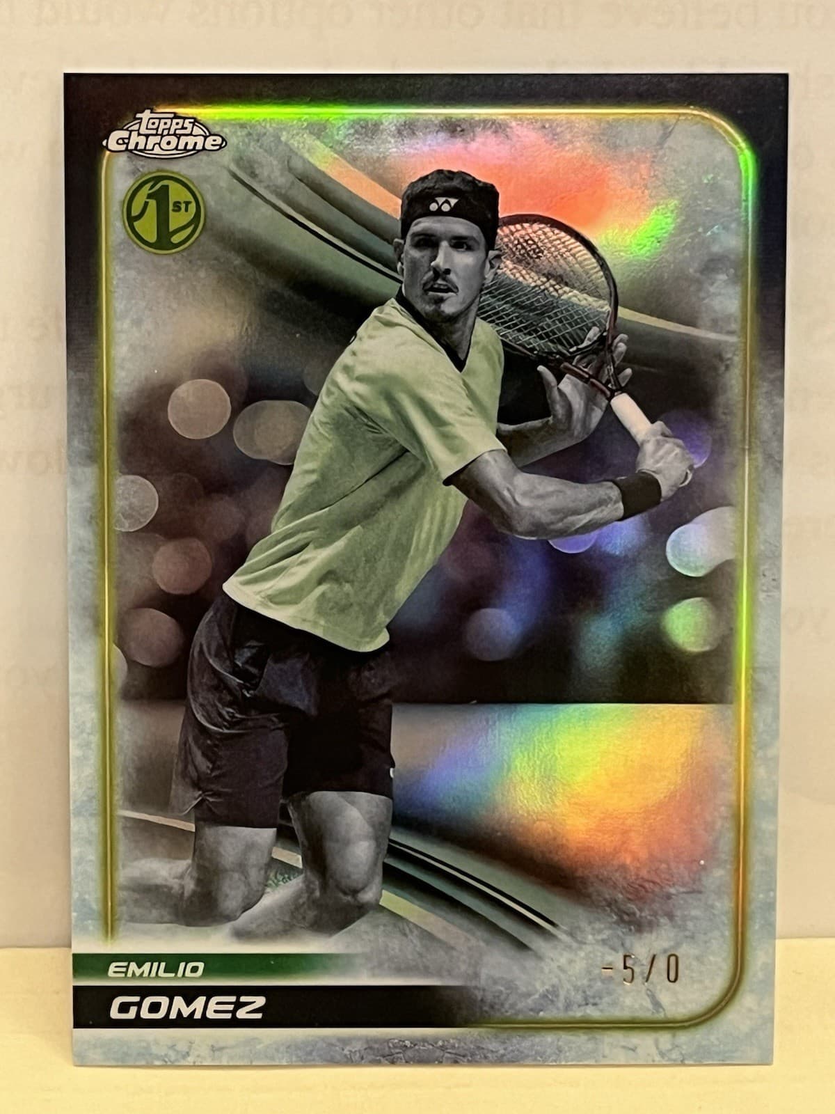2025 Topps Chrome Tennis Emilio Gomez Frozenfractor -5/0 Frozen Refractor #279