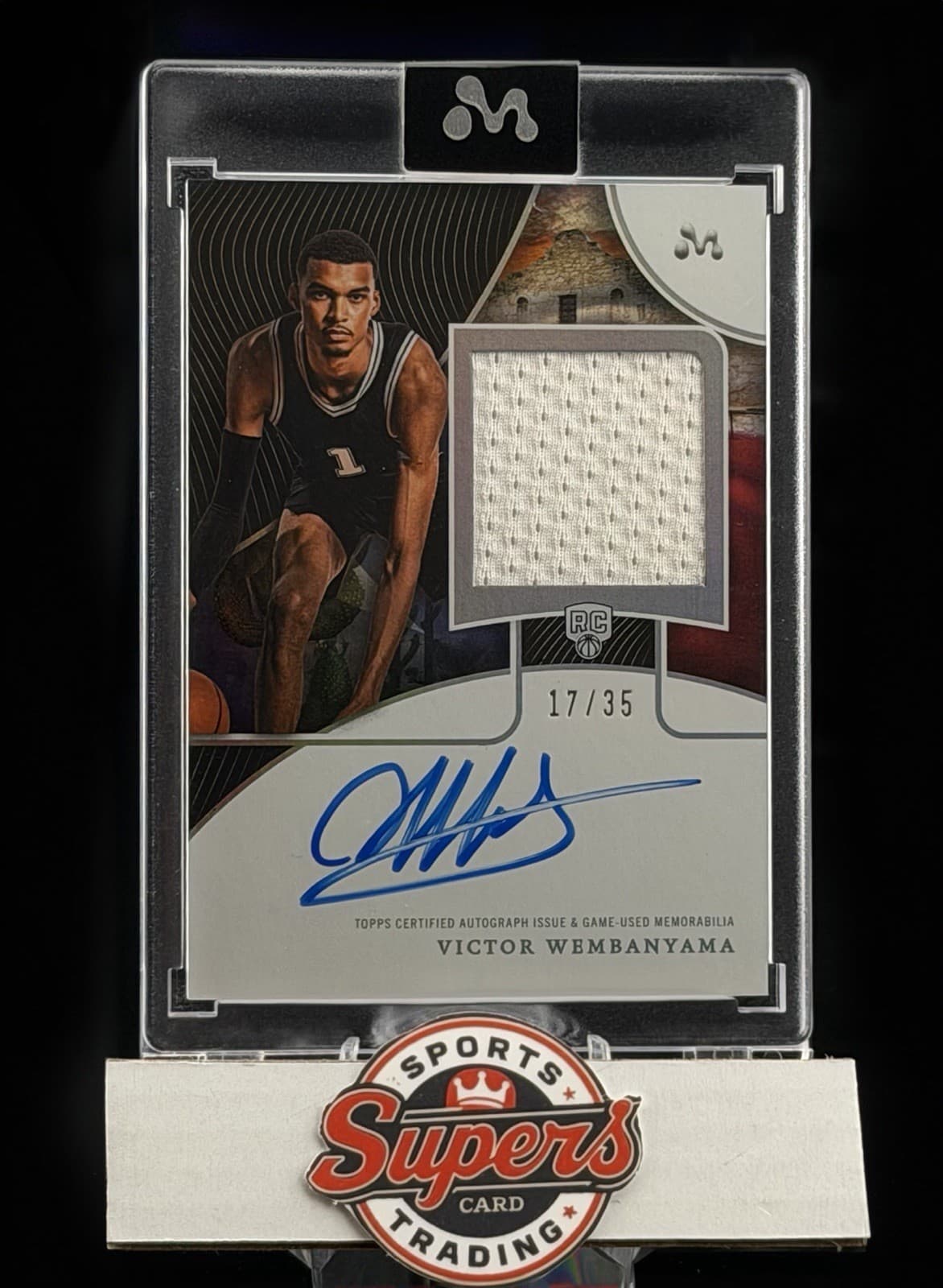 VICTOR WEMBANYAMA RC 2023-24 TOPPS MERCURY ROOKIE PATCH AUTO /35 RPA