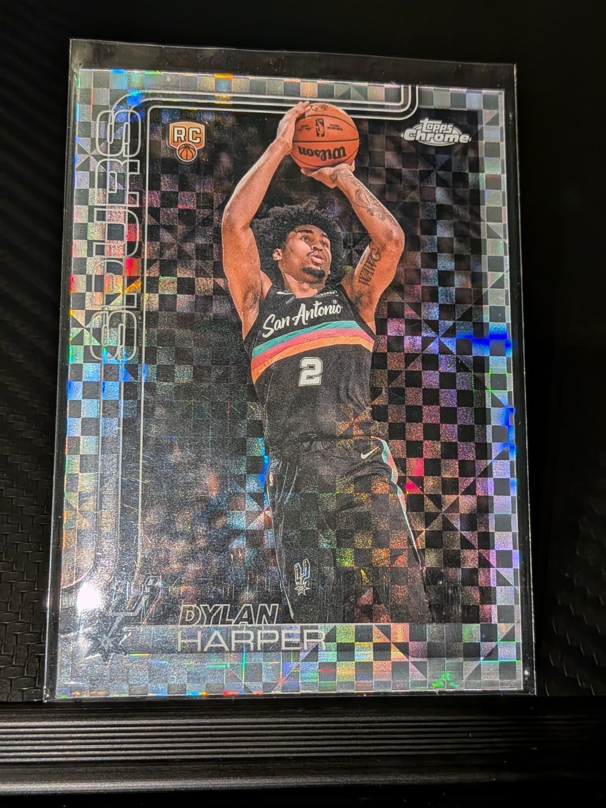 2025/26 Topps Chrome Update Basketball Dylan Harper X-Fractor #152 Spurs Rookie
