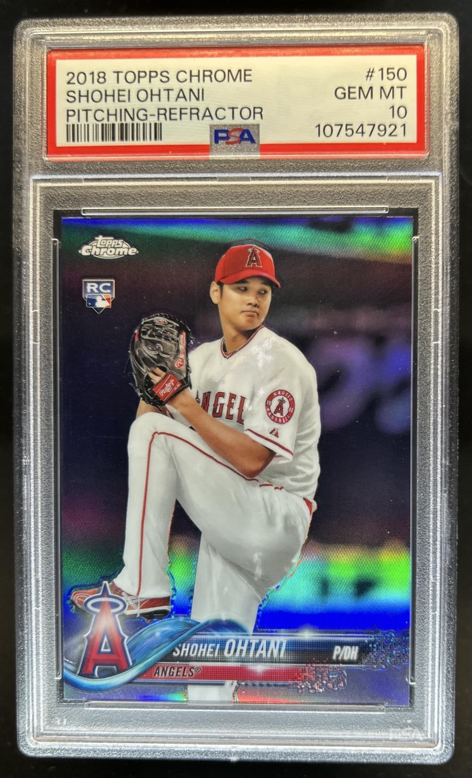 2018 Topps Chrome Shohei Ohtani Refractor Rookie RC #150 Angels PSA 10 GEM MINT