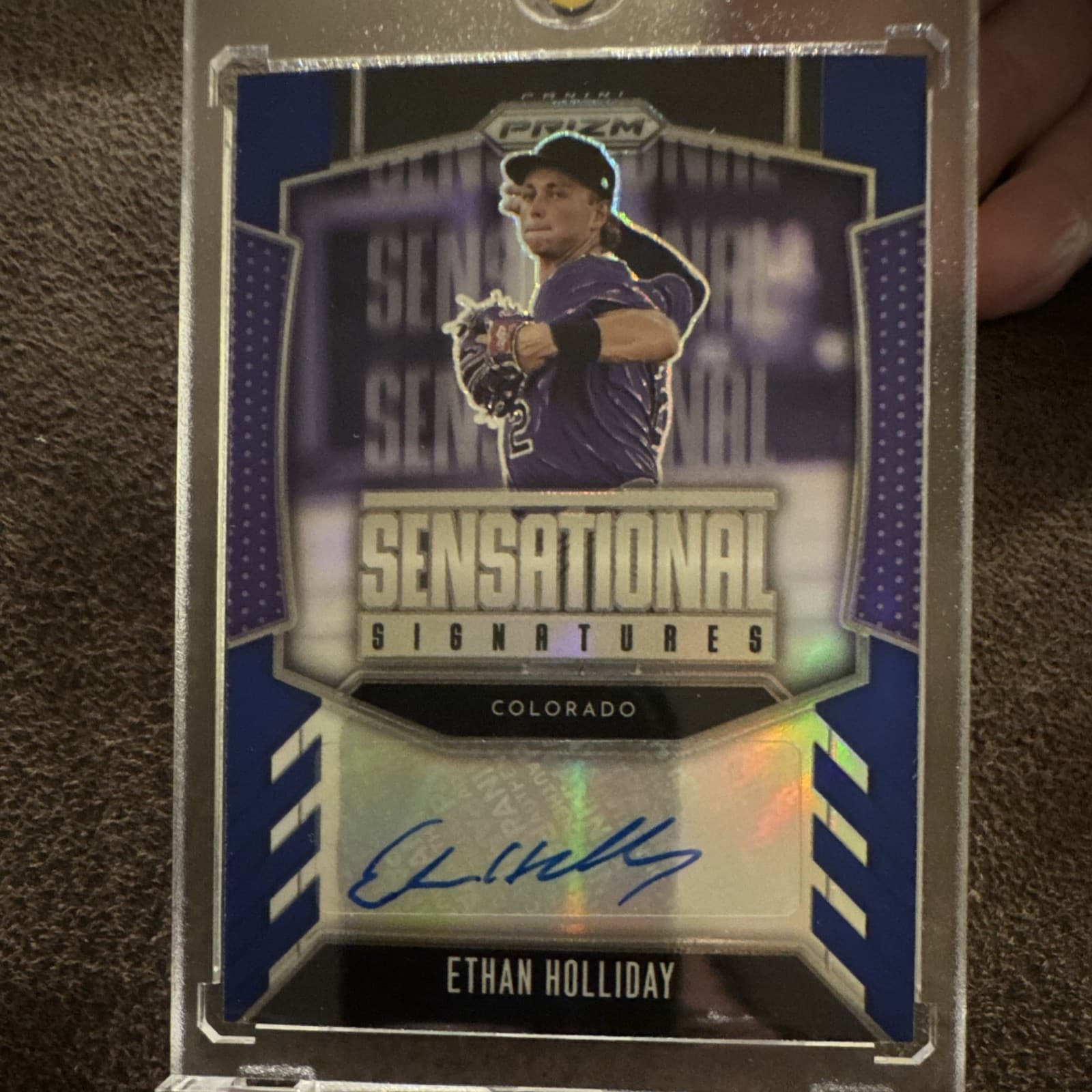 2026 Panini Prizm Baseball "Sensational Signatures" Ethan Holliday #SS-EH 32/49