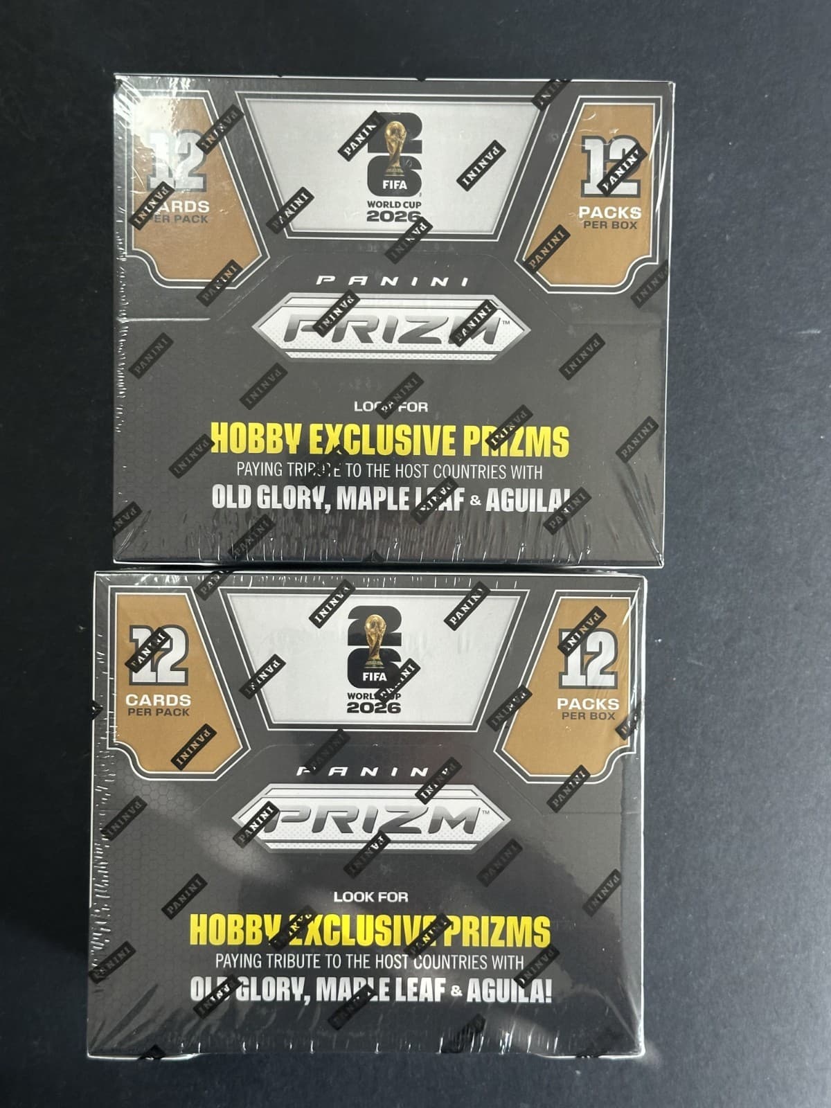 Lot of (2) 2026 Panini Prizm FIFA World Cup Soccer Hobby Box Factory Sealed #3