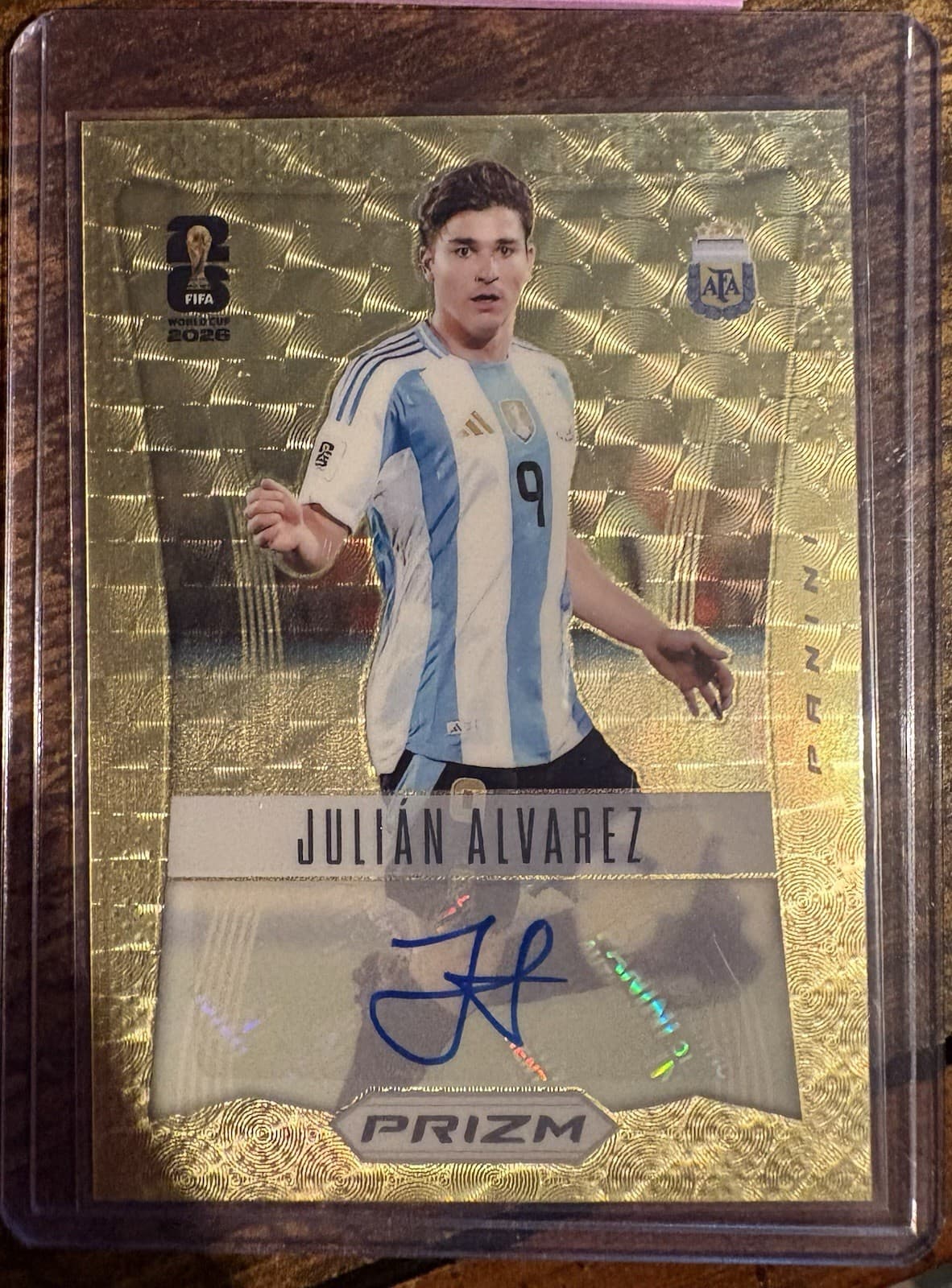 Julian Alvarez 1/1 2026 Prizm FIFA World Cup Gold Power Auto