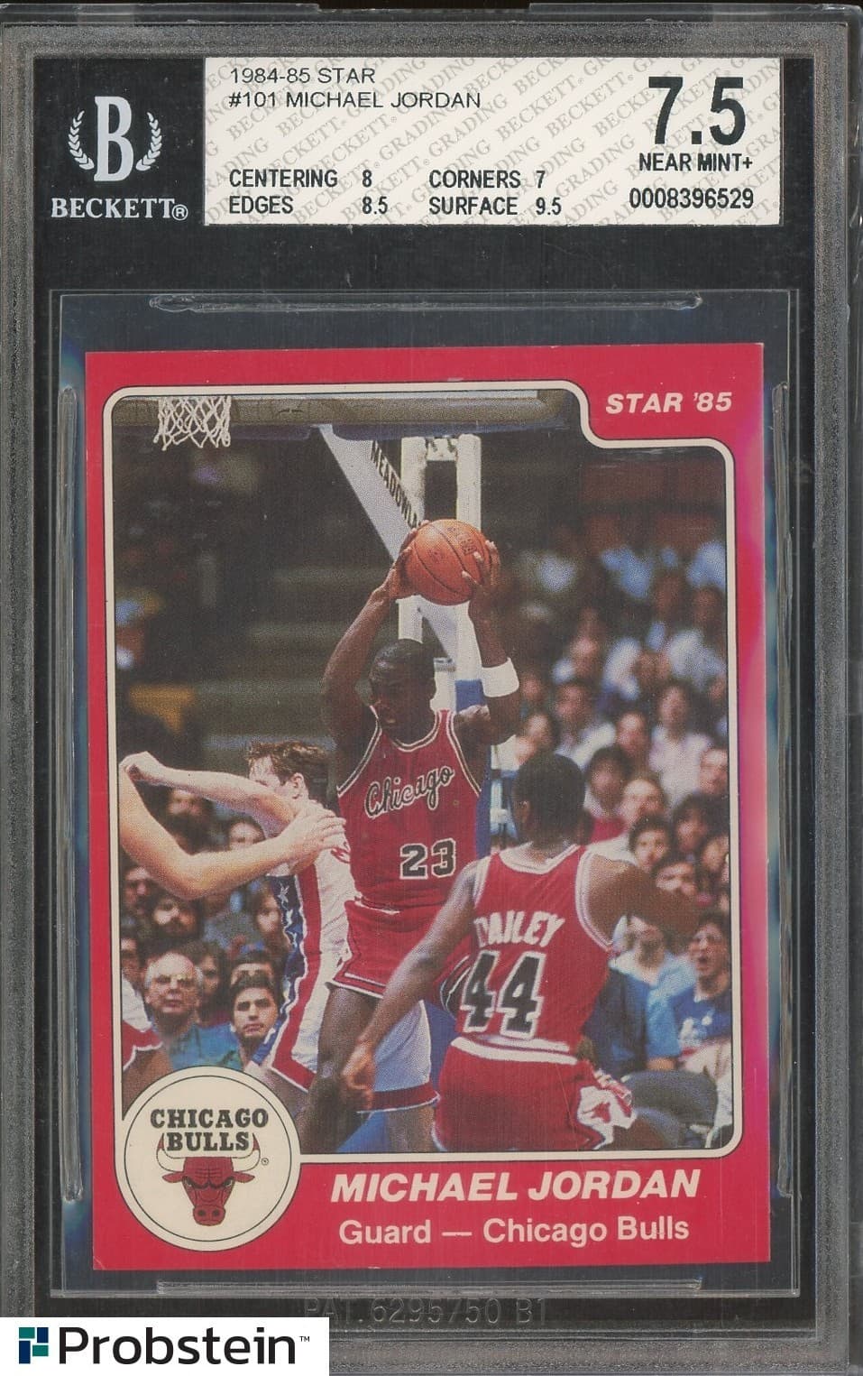 1984-85 STAR #101 Michael Jordan RC BGS 7.5 w/9.5