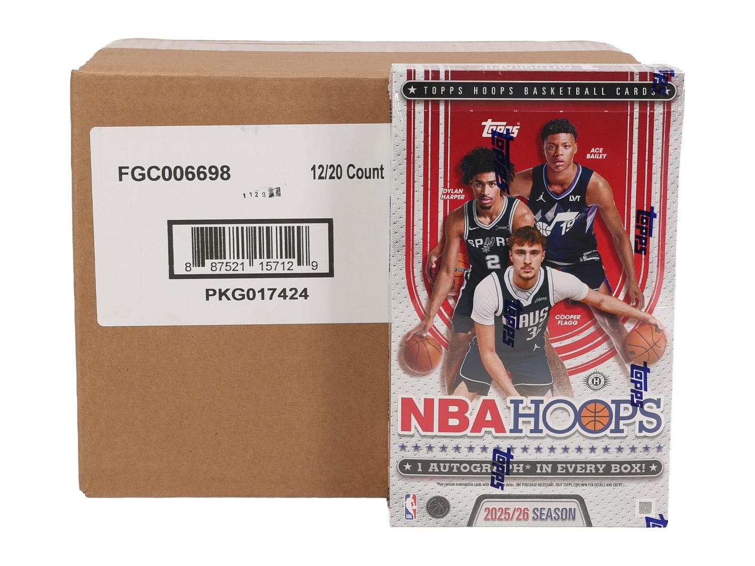 2025/26 TOPPS HOOPS BASKETBALL HOBBY 12-BOX CASE