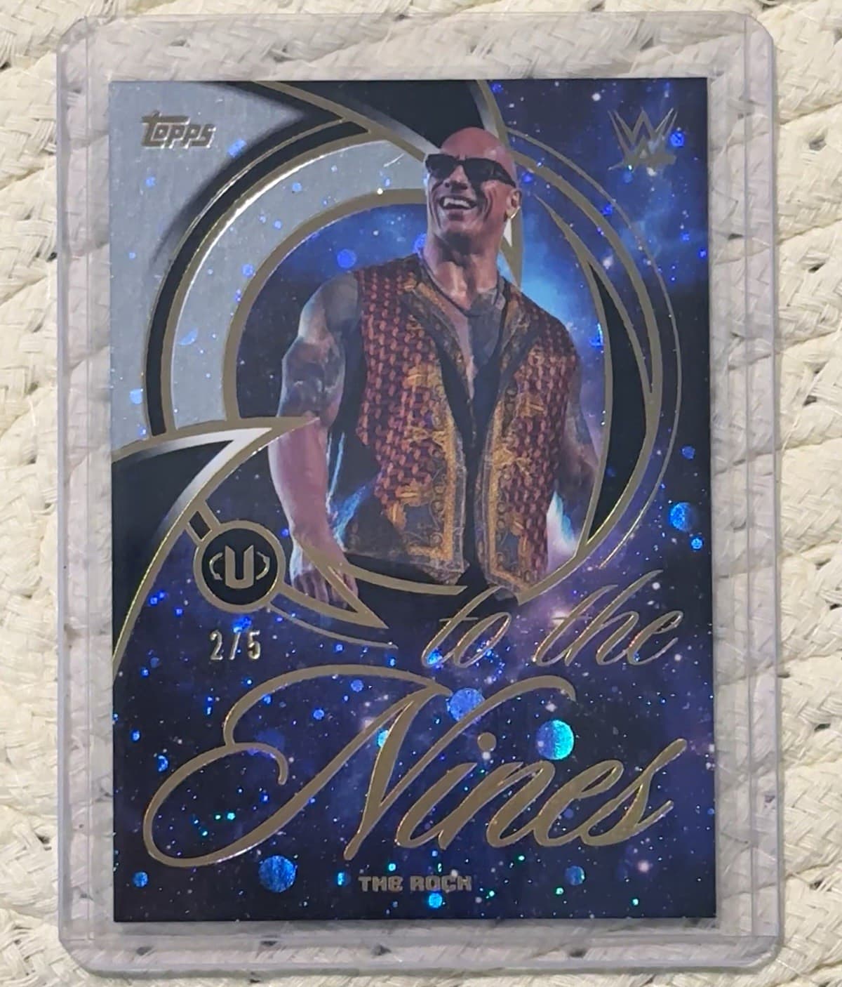“The Rock” /5 - Black Portal “to the Nines” insert - 2026 WWE Topps Universe