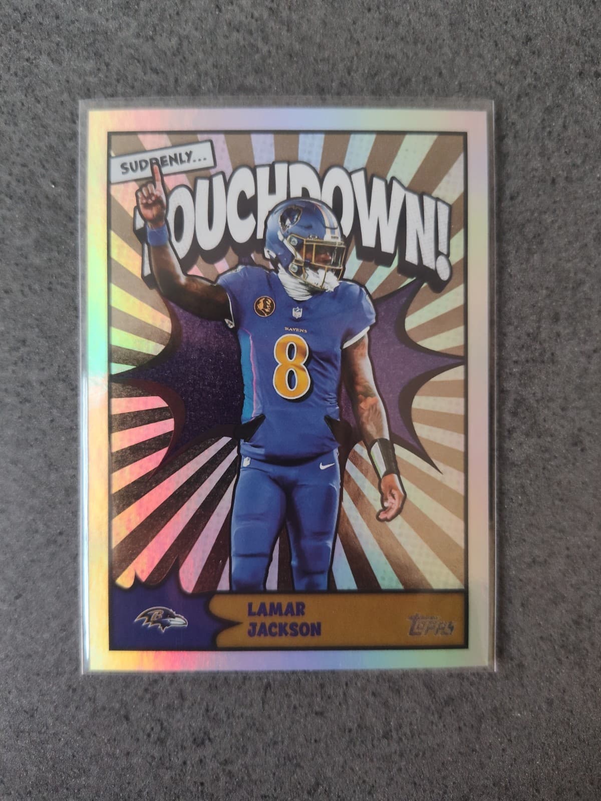 Topps 2026 Flagship Football Lamar Jackson Touchdown! SSP TD-30 Ravens