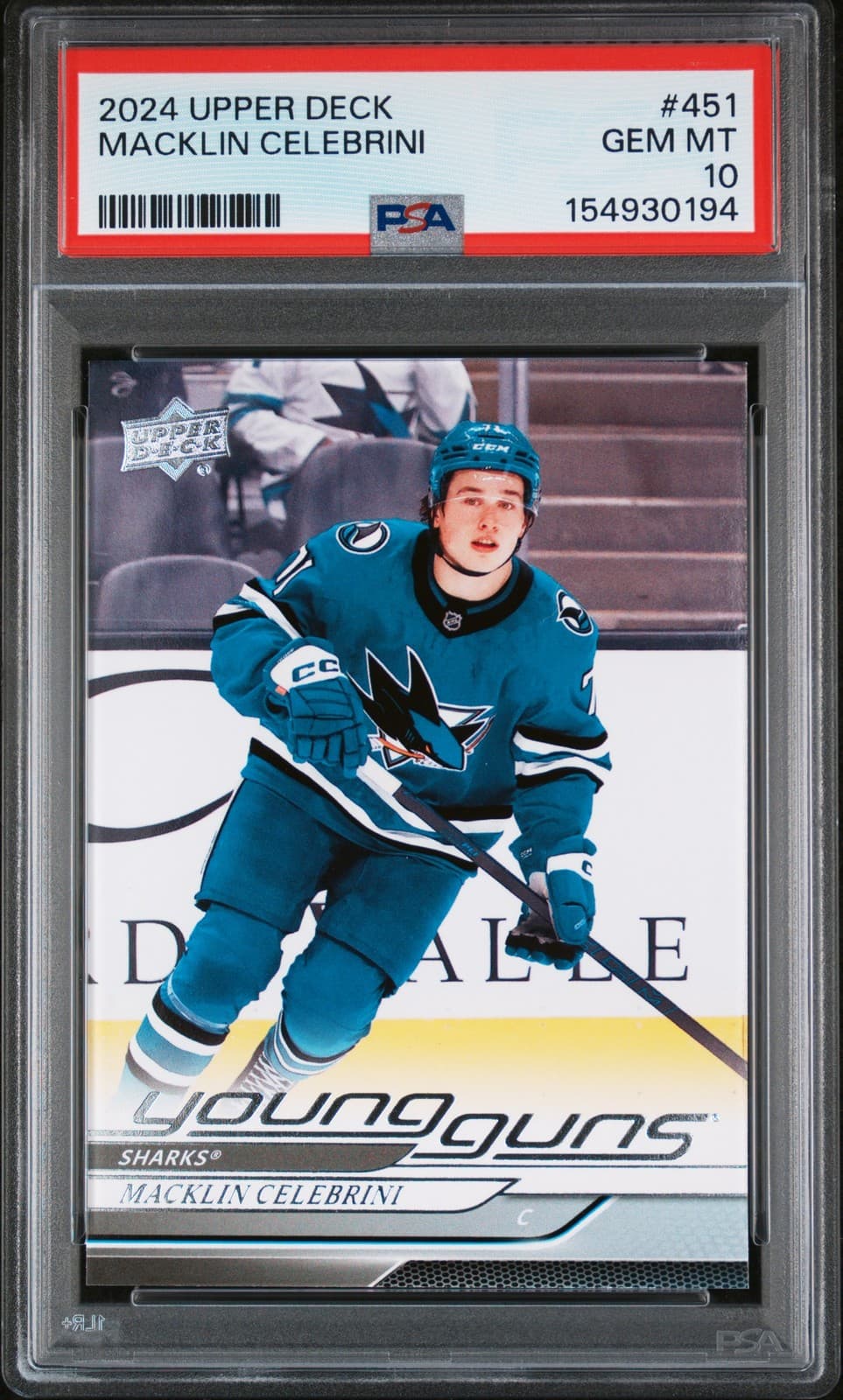 2024 UPPER DECK #451 MACKLIN CELEBRINI ROOKIE RC PSA 10