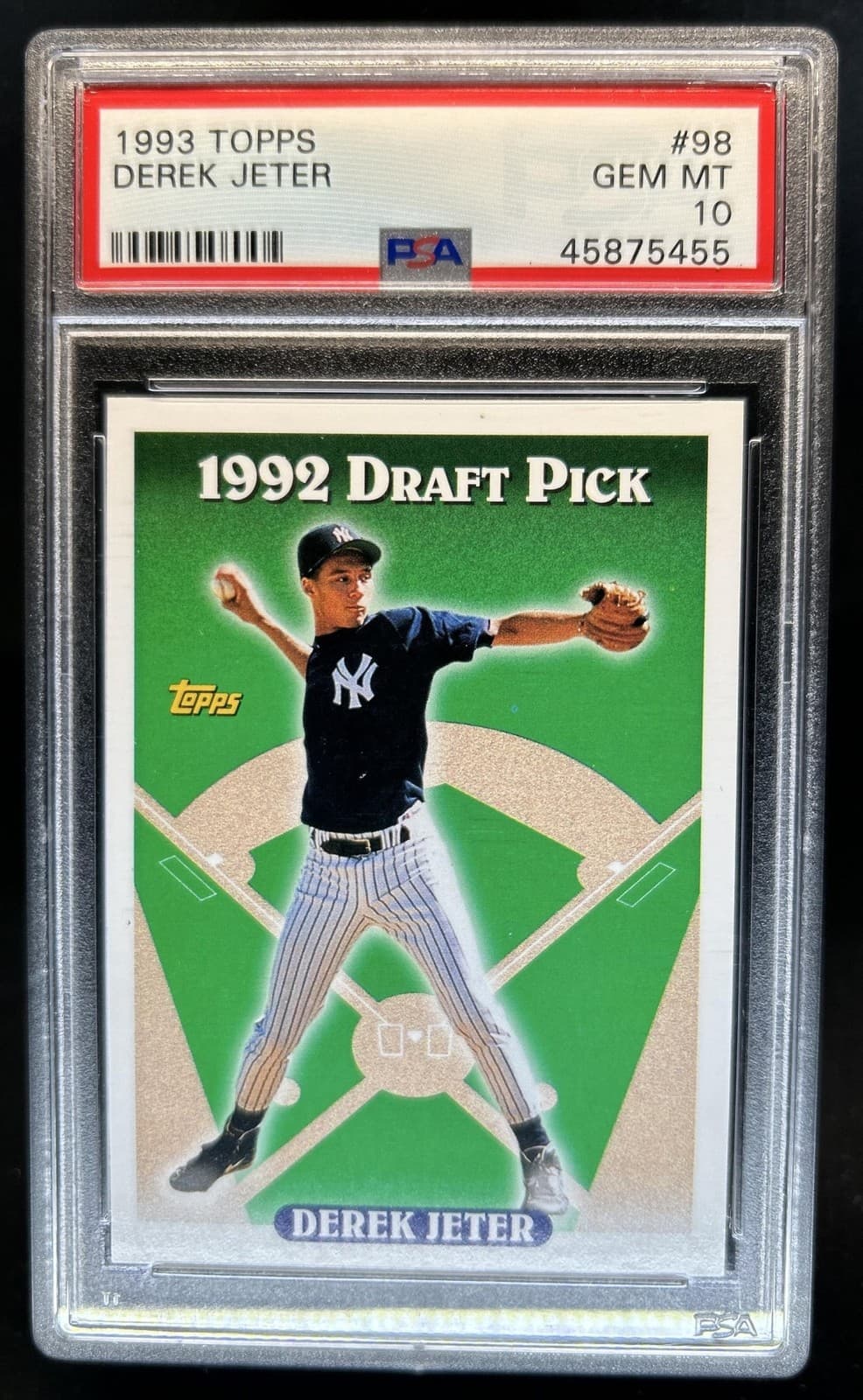 1993 Topps Derek Jeter RC #98 New York Yankees PSA 10 GEM MINT Rookie