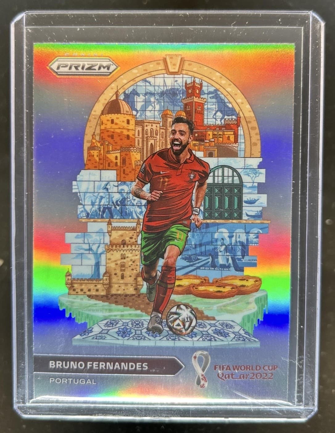 2022-23 Panini Prizm World Cup Bruno Fernandes National Landmarks #20 Portugal