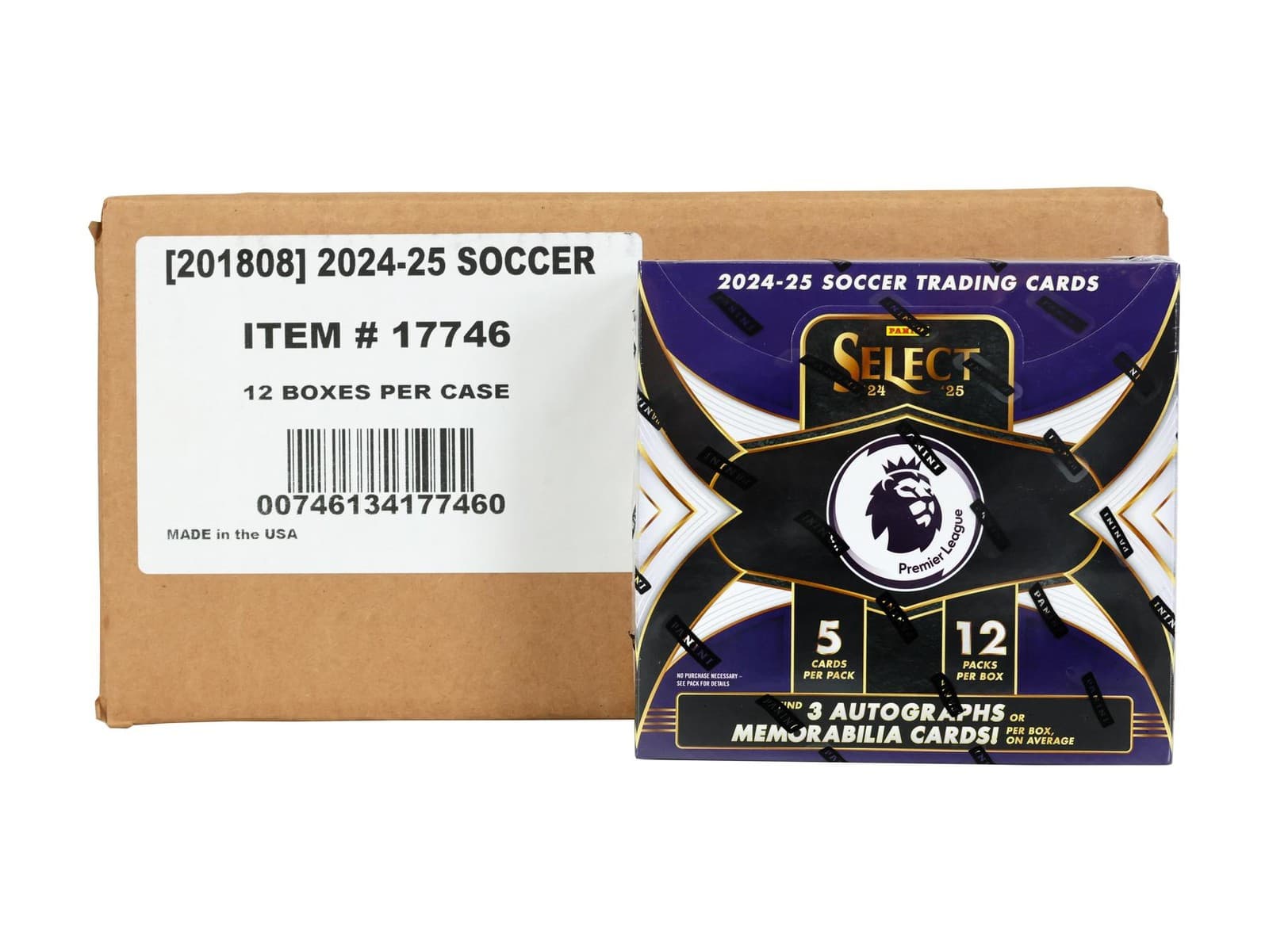 2024/25 PANINI SELECT EPL SOCCER HOBBY 12-BOX CASE