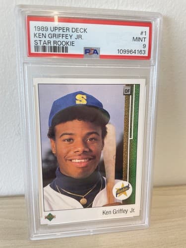 1989 Upper Deck Star Rookie Ken Griffey Jr. #1 Seattle Mariners PSA 9 Baseball