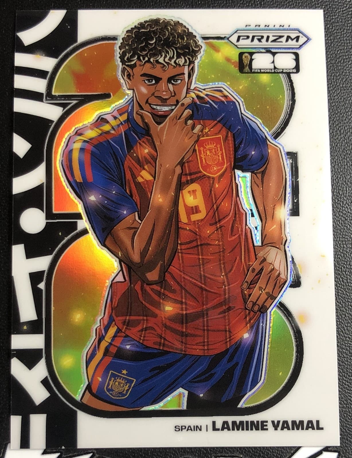 2026 Panini Prizm FIFA World Cup Lamine Yamal #6 Spain Manga Case Hit SSP #LY02