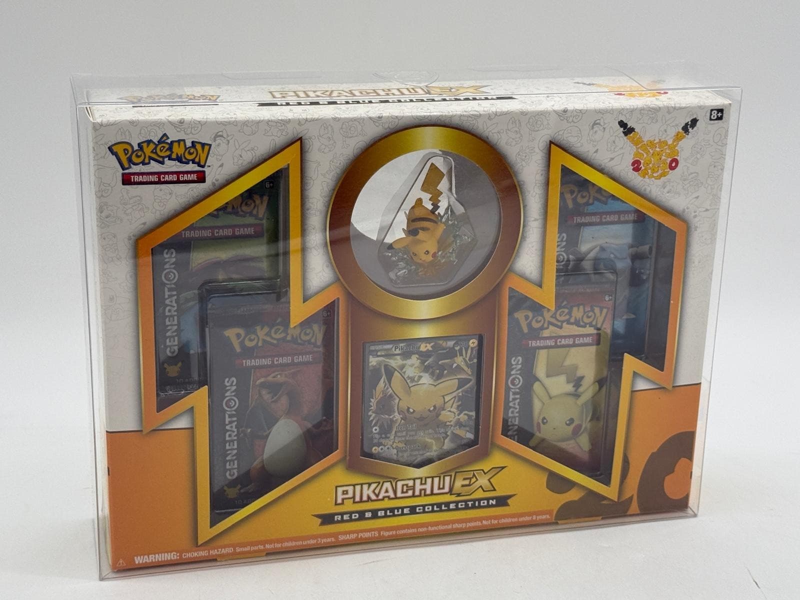 2016 Pokemon TCG Generations Red & Blue Pikachu Collection Box SEALED