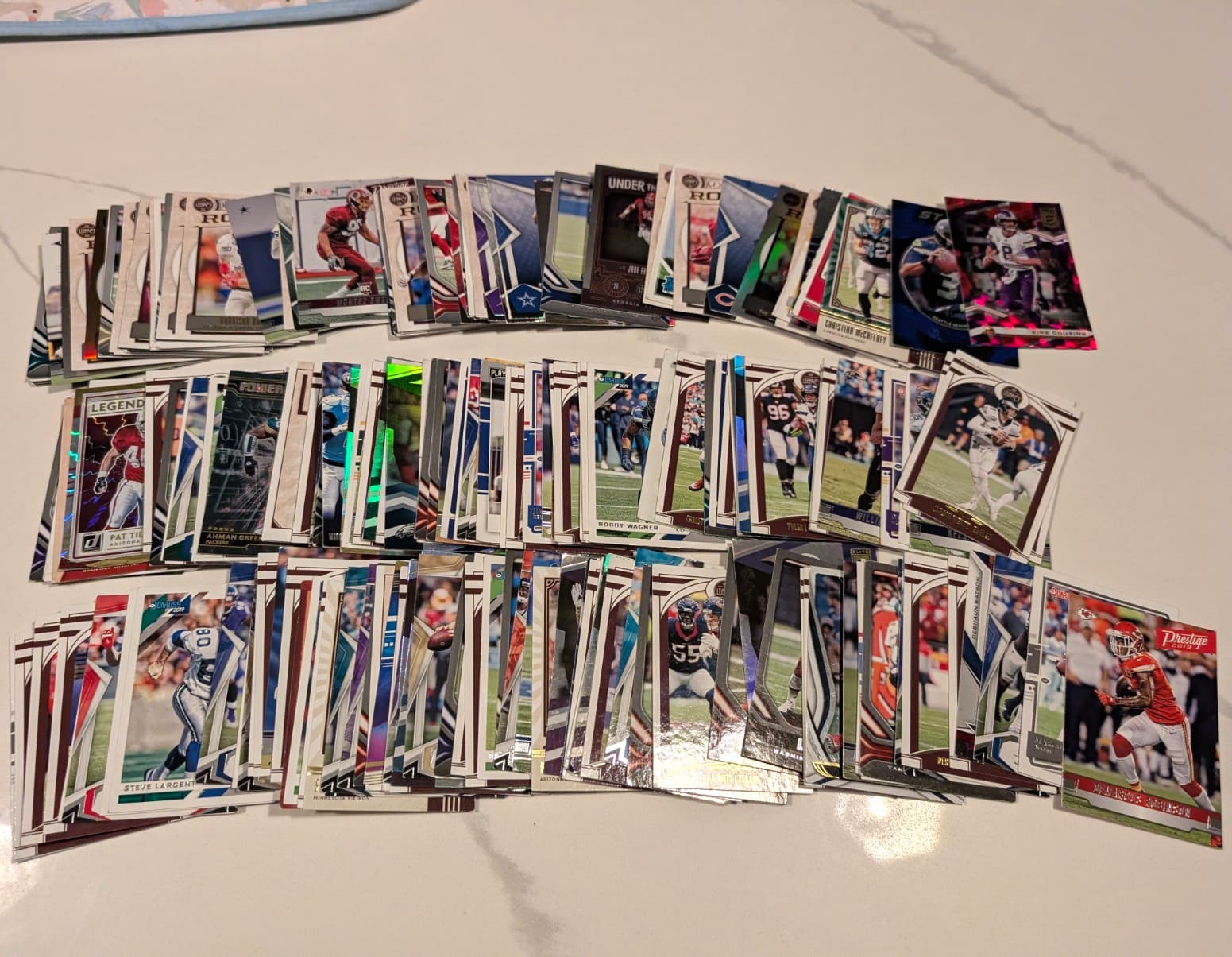 Panini NFL Football Card Lot 100 Rookies, Serialized Cards