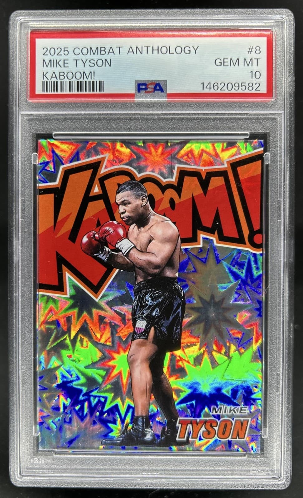 2025 Panini PFL Combat Anthology Mike Tyson Kaboom! SP #8 PSA 10 GEM MINT